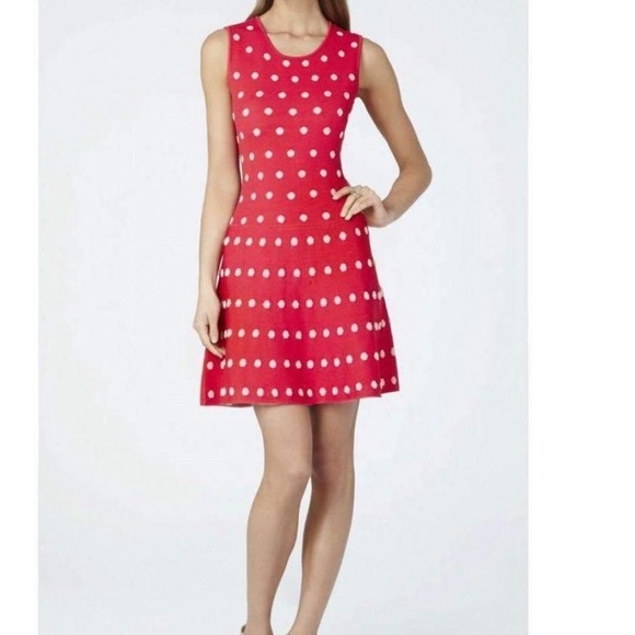 BCBGMaxAzria Dresses & Skirts - 🔥CYBER MONDAY🔥 BCBGMAXAZRIA Polka Dot Flare Drs